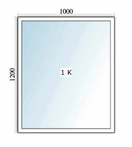 Ikkuna 10x12 tai 100x120cm tai 1000x1200 mm